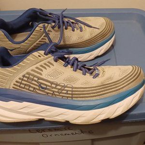 Hoka One One, size 11.5R color light grey blue and white